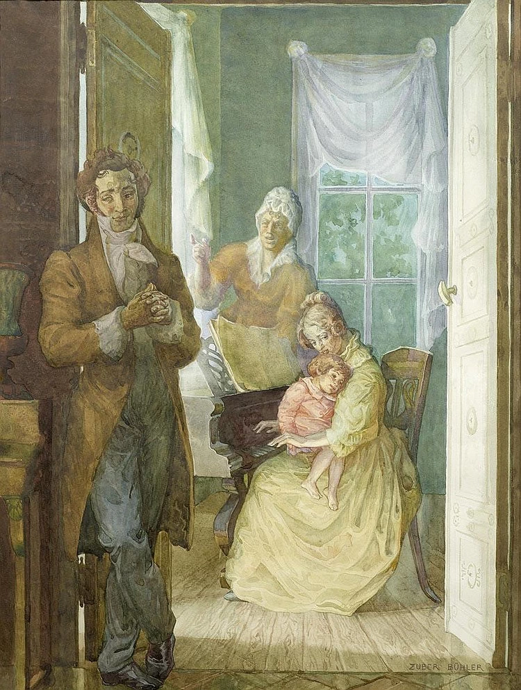 Scena intima con una famiglia